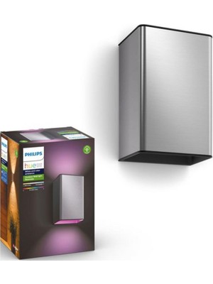 Philips Hue Resonate Dış Mekan Duvar Lambası 2X8W - Inox