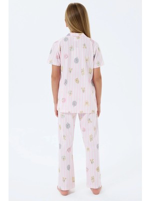 Modadua Rolypoly 3809-2 Kız Çocuk Kısa Kol Pijama Takımı