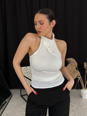 Budva Halter Yaka Bluz