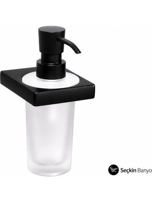 System Banyo Aksesuarları  Flat Sıvı Sabunluk Mat SİYAH(BA1019 006 Al6-C1)