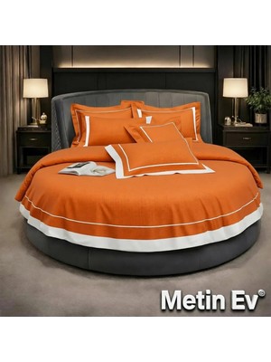 Metinev %100 Pamuk Saten 6 Parça Renk ve Ölçü Seçenekli Nevresim Takımı