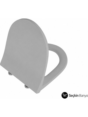 VitrA  Sento Slim Klozet Kapağı Mat Taş Gri (120-476-009)