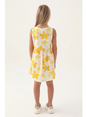 Modadua Roly Poly 3393-3 Kız Çocuk Çiçekli Elbise