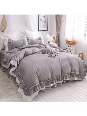 Metinev Romantic Frill Pamuk Saten Nevresim Takımı