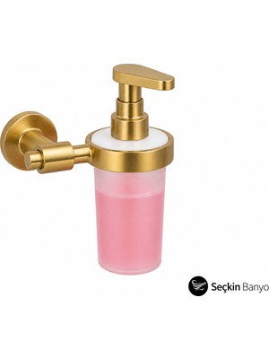System Banyo Aksesuarları  Ezel Sıvı Sabunluk Saten ALTIN(BA1031 006 Gb-C1)