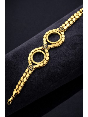 Enum Company Kadın, Hediyelik 2 Li Çeyrek Çerçeveli Bileklik - Özel Tasarım (2 Yıl Renk Garantili)