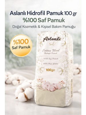 Nova Premium Ex Aslanlı Hidrofil Pamuk 100 gr %100 Saf Pamuk Akneli Ciltler İçin Arındırıcı Temizlik Pamuğu