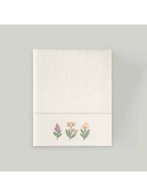 Linens Lavera Bambu 50X85 cm Yüz Havlusu Ekru