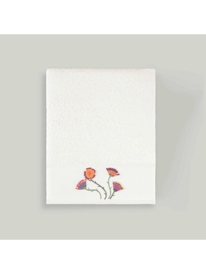 Linens Melia Pamuk 50X85 cm Yüz Havlusu Beyaz