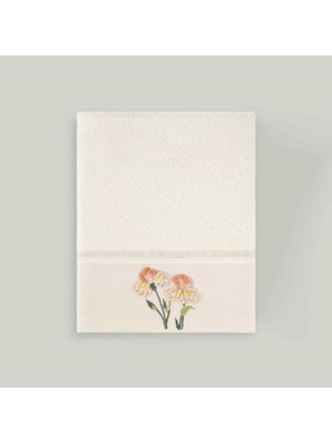 Linens Cora Bambu 50X85 cm Yüz Havlusu Ekru