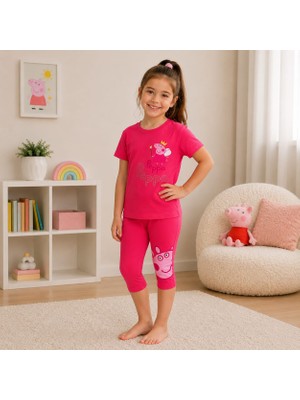 Utaher Miniwear Kız Çocuk Pepa Pik Baskılı Taytlı Takım