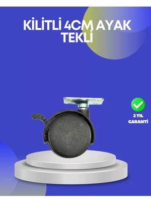 OEM Dolap ve Raflar Için 4 cm Kilitli Tekerlek Tekli - 4405-9418
