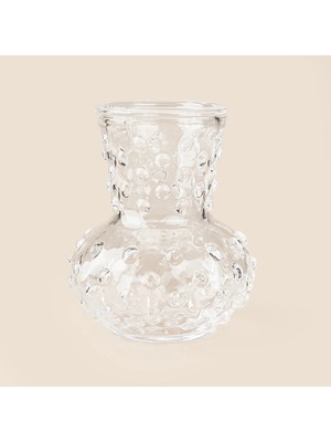 Matmel Deco Nokta Kabarcıklı Mini Vazo - Şeffaf