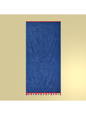 Matmel Soft Seashell Plaj Havlusu - Lacivert - 70X140 cm