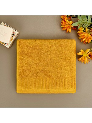 Matmel Soft Patte Yüz Havlusu - Hardal - 50X90 cm