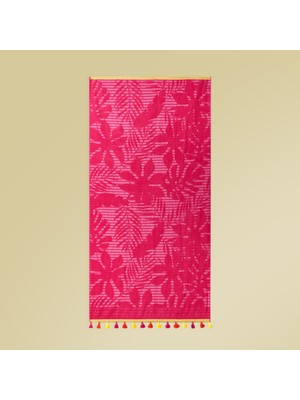 Matmel Soft Palme Plaj Havlusu - Pembe - 70X140 cm