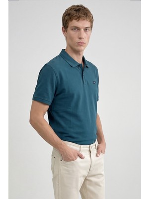 Wrangler Regular Fit Normal Kesim Polo Yaka %100 Pamuk Bordo Tişört