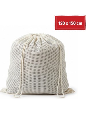 Hereveoyuncak Battal Boy 120X150 cm Mont ve Perde Yıkama Filesi–extra Büyük, Dayanıklı, Nefees Alabilir Çamaşır Koruma Torbası