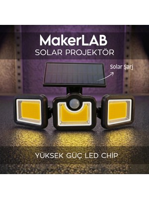 Makerlab Solar Projektör, Sensörlü Yüksek Güç Projektör