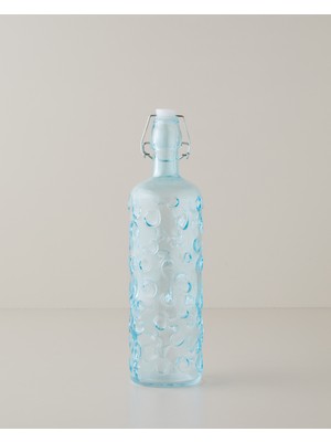 English Home Corin 1000 ml Turkuaz Cam Şişe Sofra Sunumuna Uygun Modern Tasarım