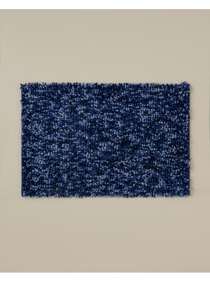 English Home Anemone Kaydırmaz Taban Banyo Paspası 50X80 cm Lacivert