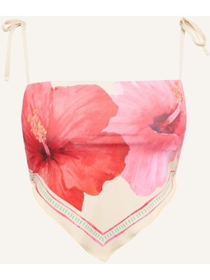 DeFacto Regular Fıt Desenli Askılı Sarı Bikini ÜSTÜ G9297AX26SM