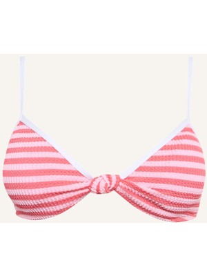 DeFacto Regular Fit Kırışık Dokulu Pembe Bikini Üstü G7027AX26SM