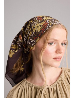 Manuka x DeFacto Kadın Çiçekli Pamuklu Bandana H9060AX26SM