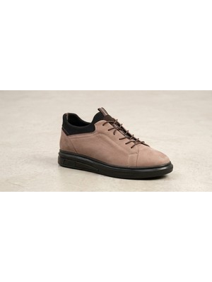 Growish GR0516 Hakiki Nubuk Deri Büyük Numara 45 Numara Battal Beden Erkek Günlük Sneaker Ayakkabı