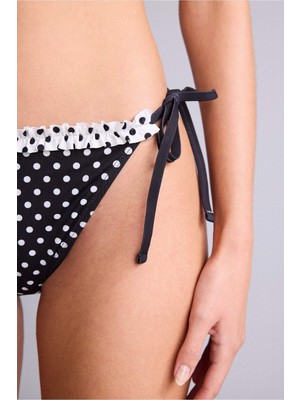 DeFacto Regular Fit Puantiyeli Siyah Bikini Alt G4010AX26SM