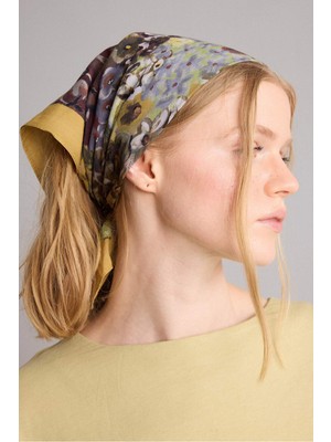 Manuka x DeFacto Kadın Çiçekli Pamuklu Bandana H9063AX26SM