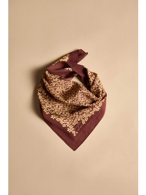 Manuka x DeFacto Kadın Desenli Pamuklu Bandana H9062AX26SM