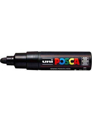  uni-ball markör boyama kalemi posca 4.5-5.5 su bazlı poster markörü siyah pc-7m (6 lı paket)