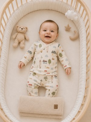 My Baby Kumsal Coton Body & Pantolon & Muslin Battaniye 3 Lü Basic Set  2183