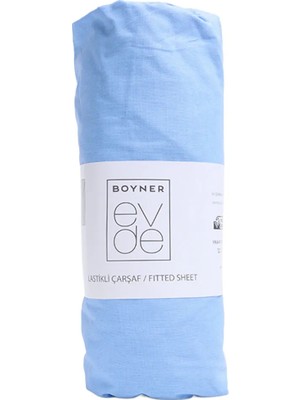 Boyner Evde Mavi Fitted Tek Kişilik Lastikli Çarşaf Nora