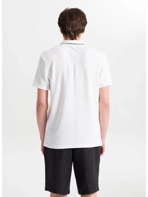 Altınyıldız Classics Beyaz Erkek Polo T-Shirt ACE091262669