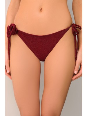 Suwen Rosa Ince Bağcıklı Bikini Alt