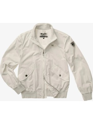 Blauer Gri Erkek Regular Fit Logo Baskılı Ceket 26SBLUC04139-996 Badger Dyed