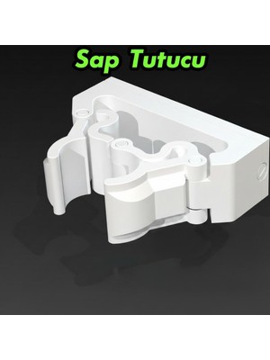 Motiva Duvara Monte Sap Tutucu – Süpürge ve Mop Askısı (22-25 mm Uyumlu)