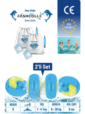 Fashcolle Small Beden Şişme Deniz Kolluğu 1-4 Yaş x 2 Adet