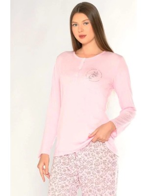 Uzun Kol Pijama Takımı Viskon Alperi 790-91