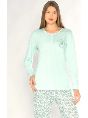 Uzun Kol Pijama Takımı Viskon Alperi 790-91