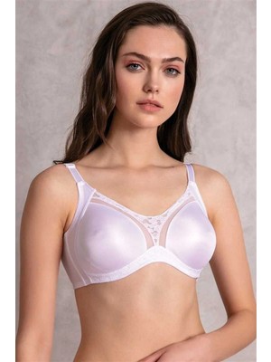 Pileli Store  Kadın Balensiz Desteksiz Dolgusuz Toparlayıcı Dantelli Küçültücü Sütyen (3705)
