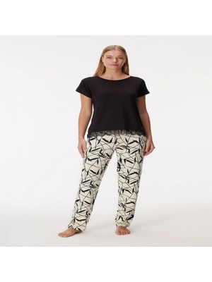 Pileli Store  11361  T-Shirt ve Pantolon Takım