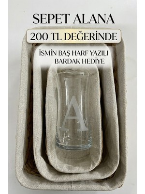 Decostyle Bej Çok Amaçlı Bambu Sepet Seti 3'lü Dekoratif Organizer ve Saklama Kutusu