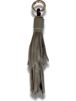ByTooche Tassel Hakiki Deri El Yapımı Püskül Anahtarlık & Çanta Charmı, Charm