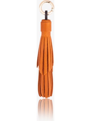 ByTooche Tassel Hakiki Deri El Yapımı Püskül Anahtarlık & Çanta Charmı, Charm
