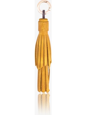 ByTooche Tassel Hakiki Deri El Yapımı Püskül Anahtarlık & Çanta Charmı, Charm