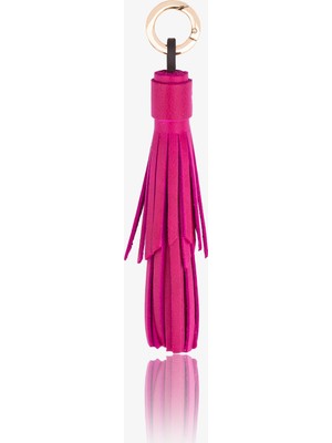 ByTooche Tassel Hakiki Deri El Yapımı Püskül Anahtarlık & Çanta Charmı, Charm