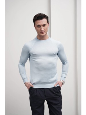 Modefendicom Slimfit Kalıp Pamuklu Triko Yarım Balıkçı Triko Kazak